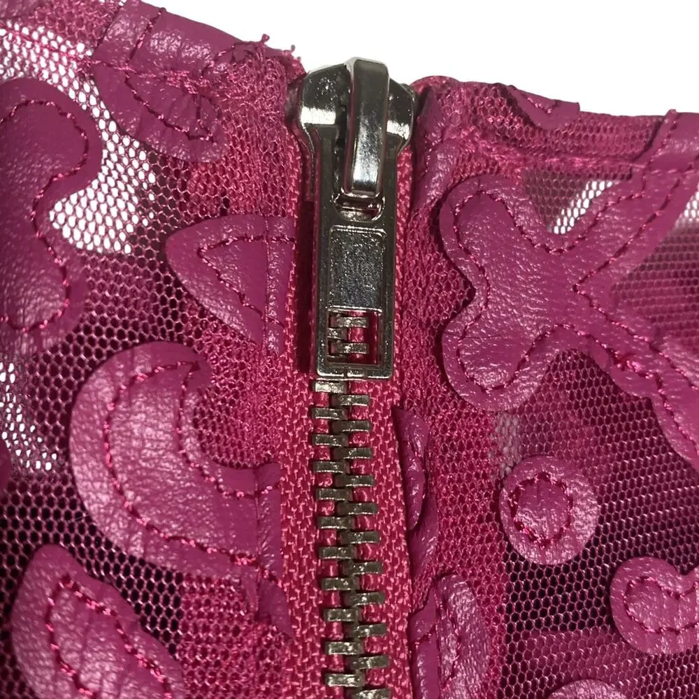 American Girl Merry Magenta children’s dress size 7 Missing Belt